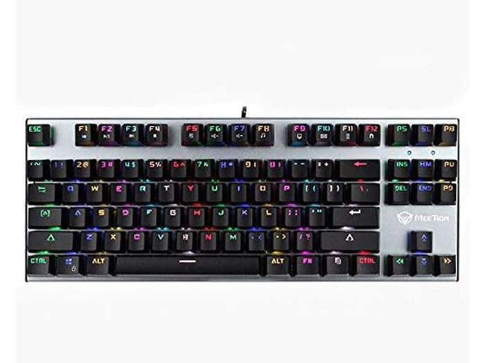 Meetion TKL RGB Backlit Multimedia Blue Switch Mechanical Gaming Keyboard MK04