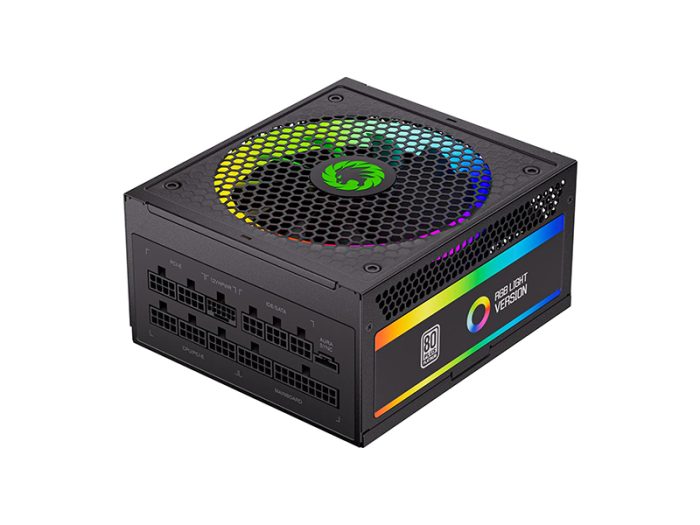 GAMEMAX 1050W ATX 3.0 & PCIE 5.0 Power Supply, 80+ Gold Certified, Addressable RGB Sync, Fully Modular ATX Gaming Power Supply, RGB-1050