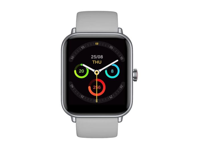 Swiss Military Alps 1 Smart watch,100 Songs Storage, Heart Rate/Stress/Blood Pressure/Oxygen level Monitoring, Water Resistance: IP67, Battery Life 5to7 Days, Compatibility: IOS/Android- Grey