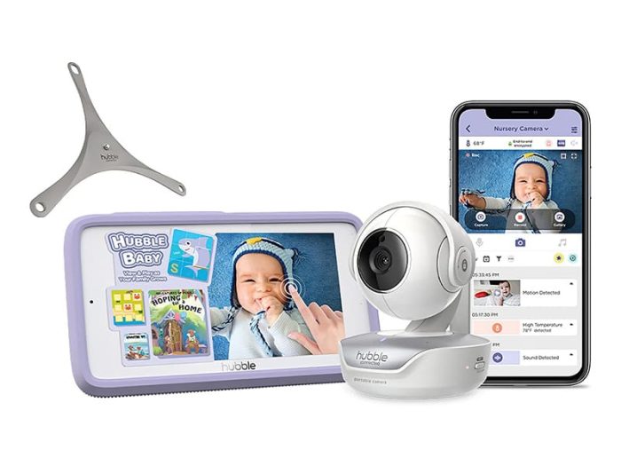 HUBBLE CONNECTED Nursery Pal Deluxe Smart Connected, Wireless, Wi-Fi Enabled Baby Monitor with Parent Unit Viewer