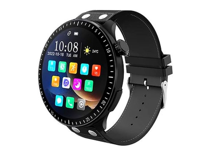 Haino Teko Germany RW40 Full Screen 53mm Biggest Round Display Smart Watch With Wireless Charger Designed for Men's and Boys Black