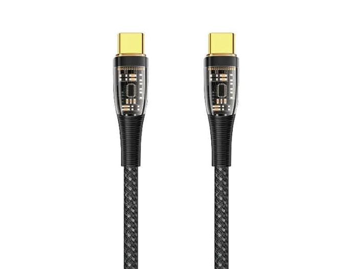 WIWU TM02 100W PD Data Cable Type-C To Type-C 2m - Black