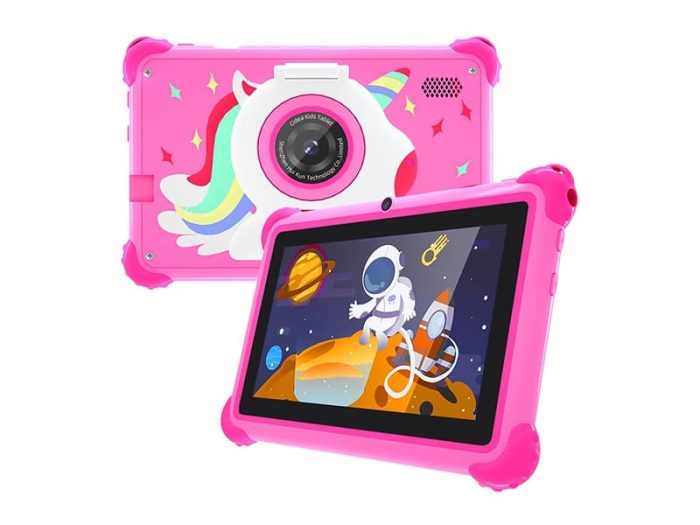 C idea CM88 Android Kids Smart Tablet 7-Inch Display Wi-Fi and Bluetooth Built-in Stand Kids Early Education Learning Tab Shockproof Edges