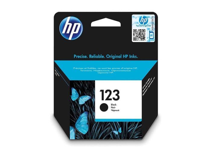 Hp Cartridge 123 Black Original Ink