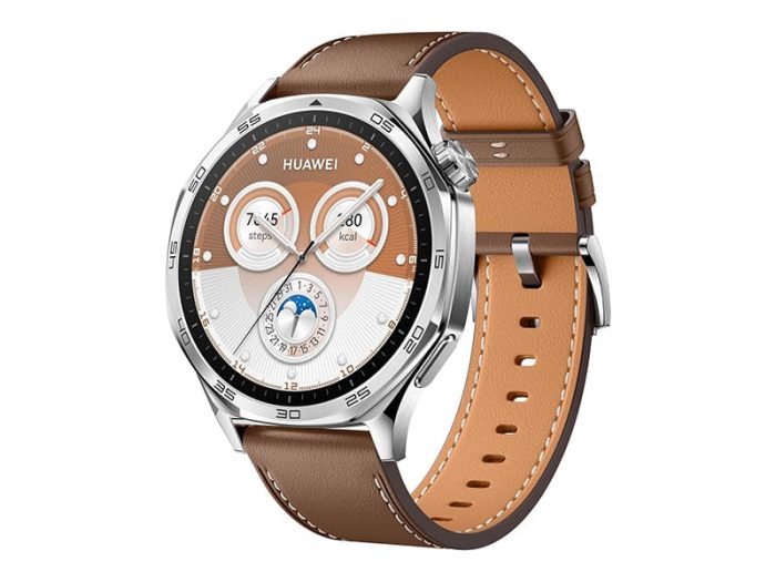 HUAWEI WATCH GT5 46mm Smartwatch, upto14 Days Battery Life, Sharp-Edged Design, Health Tracking, iOS & Android Compatible, HUAWEI Care+, 3 Month Extra warranty, Brown