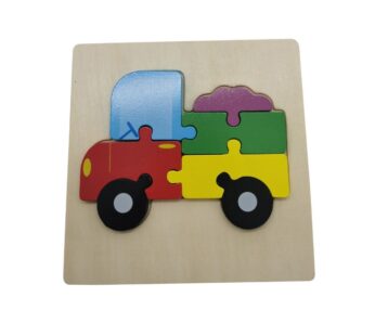 Educational Wooden Truck Puzzle Board Toy for Kids – Multicoloured Vehicle Jigsaw Puzzle for Preschool Learning and Fun