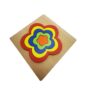 Wooden Shape Sorting Puzzle Board for Kids – Educational Star and Flower Pattern Toy with Colourful Shapes for Early Learning and Cognitive Development