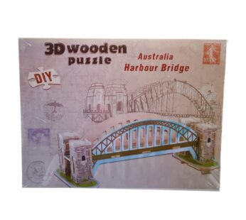 3D Wooden Puzzle DIY Kit Australia Harbour Bridge Model – Educational Architecture Building Set for Kids and Adults, Perfect STEM Learning Toy