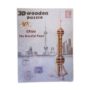 3D Wooden Puzzle DIY Kit - Build Your Own Oriental Pearl Tower Shanghai Landmark Model | Educational Building Set for Kids & Adults