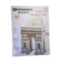 3D Wooden Puzzle DIY Kit - Build Your Own France Triumphal Arch Model - Educational and Fun Assembly Building Set for Kids and Adults