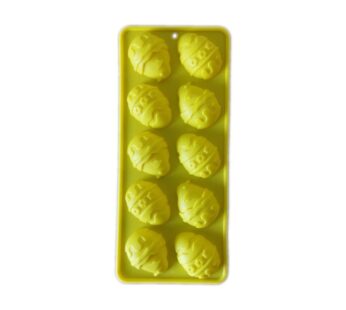 10-Cavity Easter Egg Silicone Mould – Decorative Non-Stick Baking Tray Mold for Chocolate, Candy, Cake, and DIY Treats – Flexible, Food-Grade Bakeware