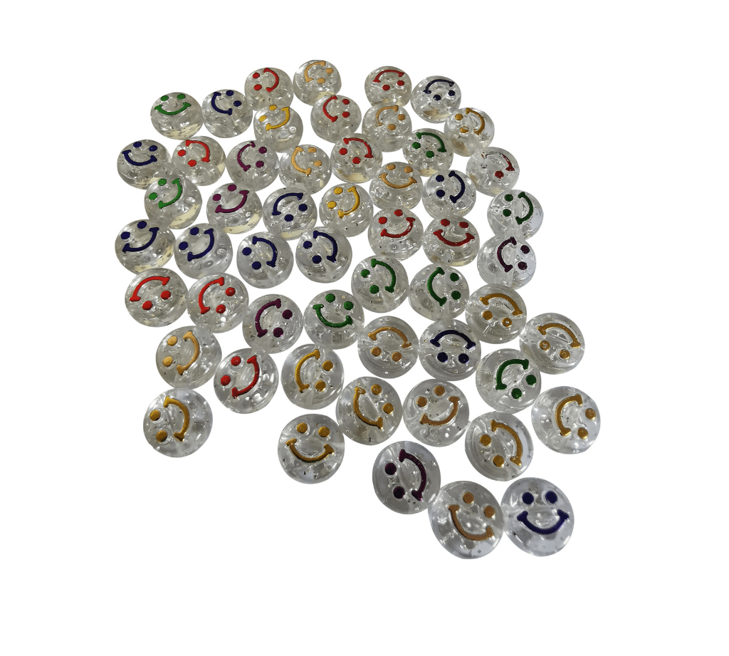 Acrylic Smiley Face Beads – Colorful Round Beads for DIY Jewelry Making, Bracelets, Earrings, Necklaces, Hair Accessories & Craft Projects – Fun and Decorative Beads for Kids & Adults - Image 3