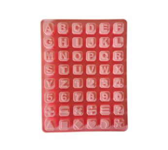 Alphabet and Numbers Silicone Mould – Letters, Symbols, and Math Characters Flexible Non-Stick Mold for Baking, Chocolate, Candy, and Educational DIY Crafts
