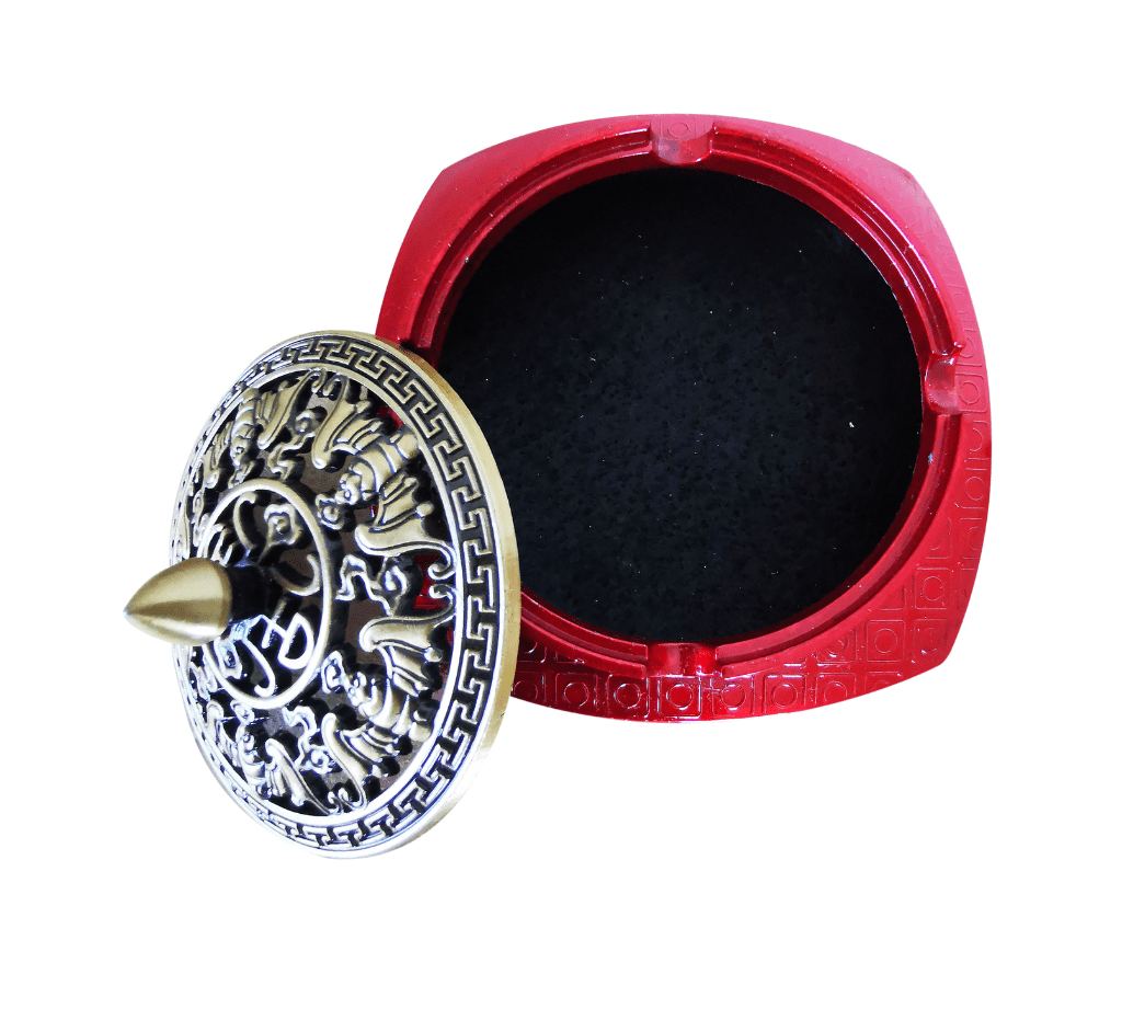 Antique Chinese Incense Burner Hand-Carved Zinc Alloy Holder, Anti-Rust Vintage Ornament for Meditation, Home & Spiritual Decor - Image 3