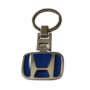 Premium Honda Logo Metal Keychain in Silver and Blue – Durable H Design Car Brand Emblem Accessory, Official Car Brand Emblem Accessory