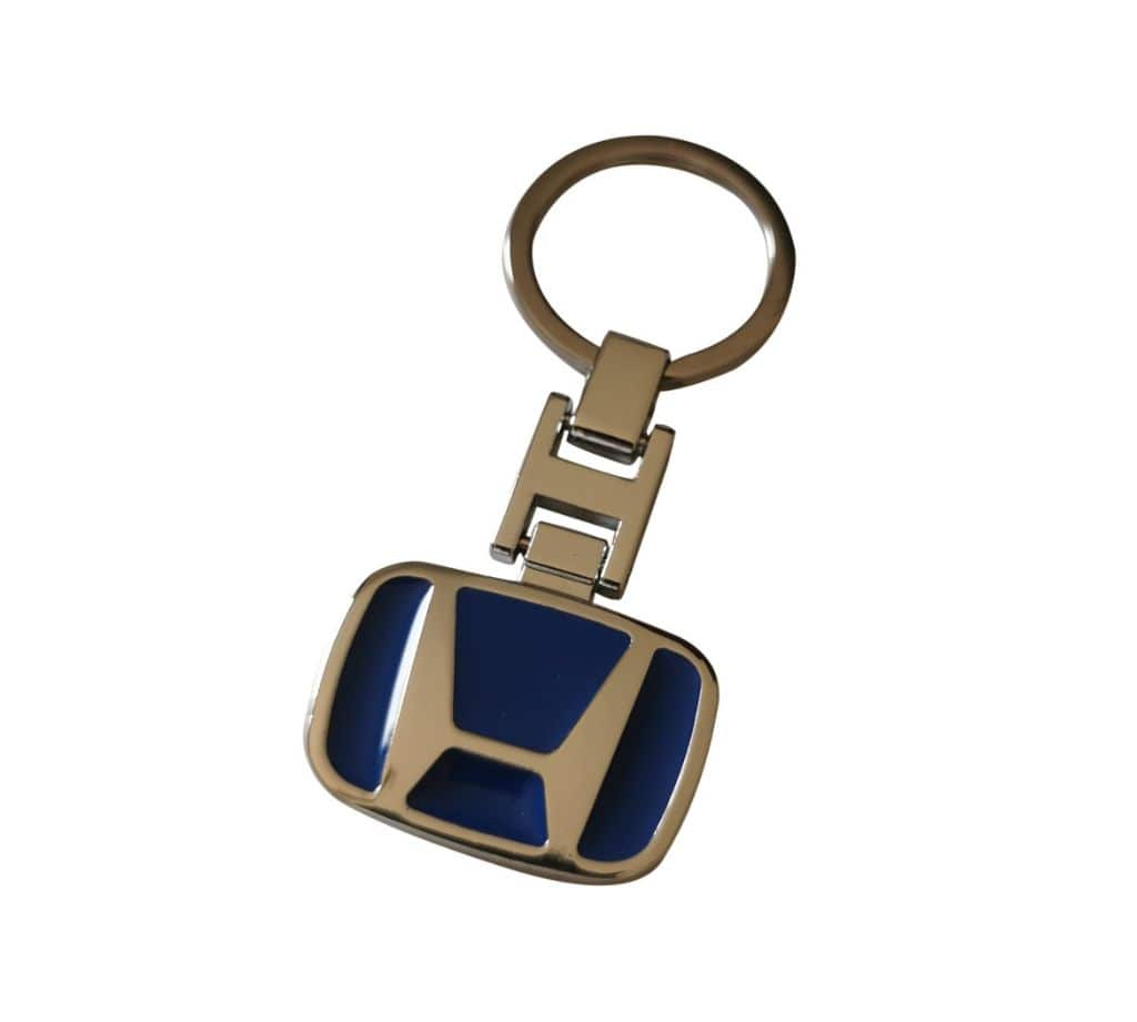 Premium Honda Logo Metal Keychain in Silver and Blue – Durable H Design Car Brand Emblem Accessory, Official Car Brand Emblem Accessory - Image 2