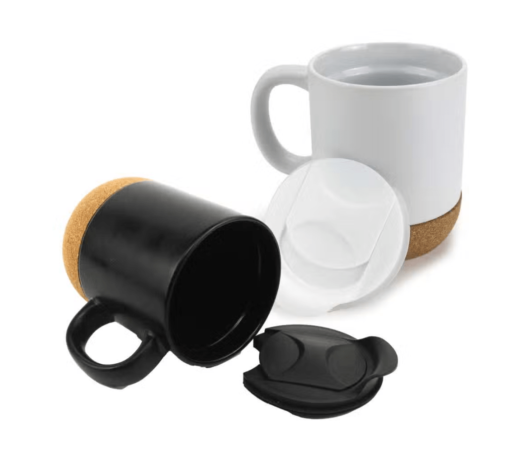 Eco-Friendly Cork Coffee Mug – Custom Logo Branding Mug with Insulated Stainless Steel Interior & Natural Cork Base – Reusable Travel Mug for Corporate Gifts, Promotional Campaigns & Personal Use - Image 3