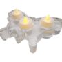 Glass Butterfly-Shaped Tealight Candle Holder with 3-Candle Capacity – Clear Crystal Design for Elegant Home Decor, Romantic Ambience, and Special Occasions