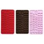 Happy Birthday Silicone Chocolate Mould Set – 3-Piece Set in Red, Brown, and Pink Featuring Numbers and Letters for Personalized Cake Decorating, Candy, Chocolate, Fondant, and Crafts – Flexible, Non-Stick, Food-Grade Silicone Trays