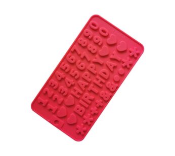 Silicone Number and Letter Mould – Flexible Mold Featuring Alphabets, Numbers, Hearts, and Stars for Chocolate, Candy, Fondant, Jelly, and Crafts – Non-Stick, Reusable, Food-Grade Baking and Decorating Tray