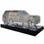 Luxury Crystal Car Model Showpiece – Premium Glass Home Décor & Souvenir Collectible