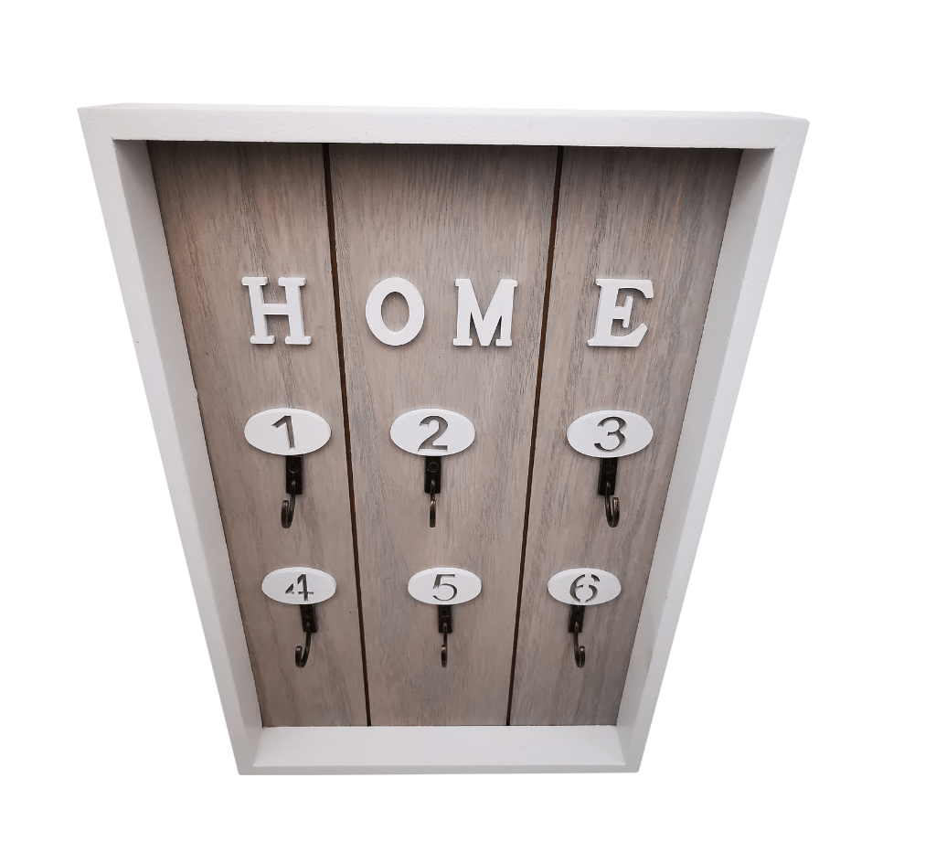 Wall Mounted Wooden Key Holder with Hooks – Cute House-Shaped Key Hanger Cabinet Rack for Home Entryway & Office – Decorative Key Box Organizer for Wall - Image 4