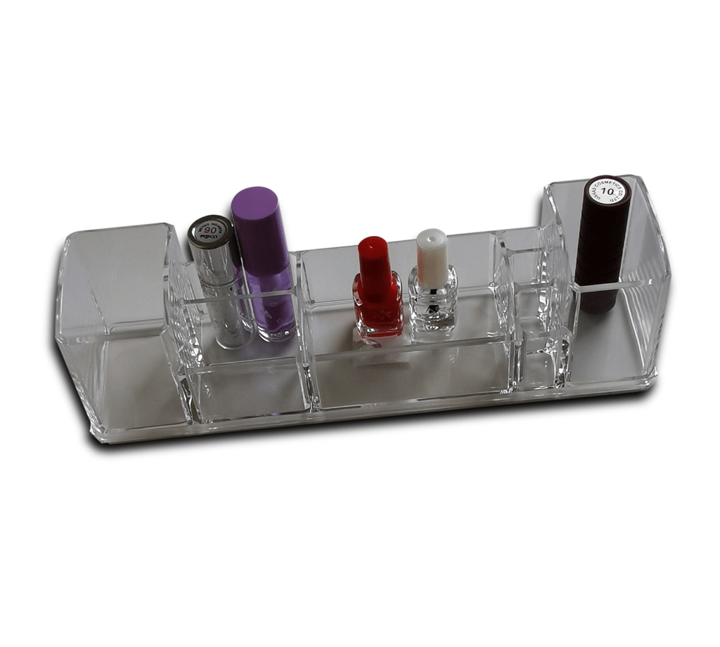 Asmiat Acrylic Makeup Brush Organizer – Clear Multi-Slot Cosmetic Storage & Eyeliner Display Holder for Brushes and Tools - Image 3