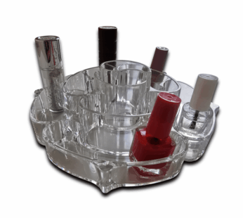 Rose Flower-Shaped Acrylic Lipstick Organizer – Elegant Makeup Display & Storage Stand